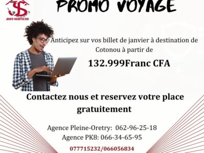 JOSY-SERVICES, Promo Voyage
