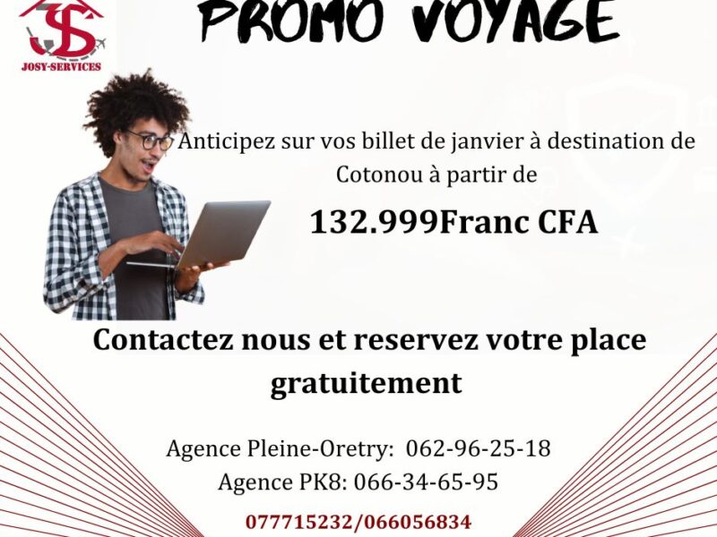 JOSY-SERVICES, Promo Voyage