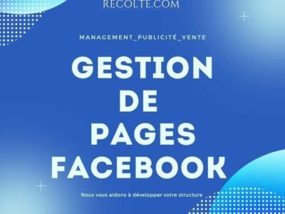 Gestion de pages & Community manager