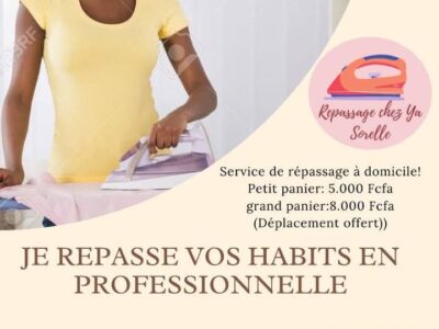 Service de repassage à domicile