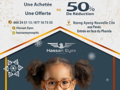 Réduction de 50% sur les Lunettes optiques