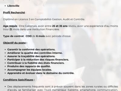 EDG S.A Recrute des Contrôleurs (H/F)
