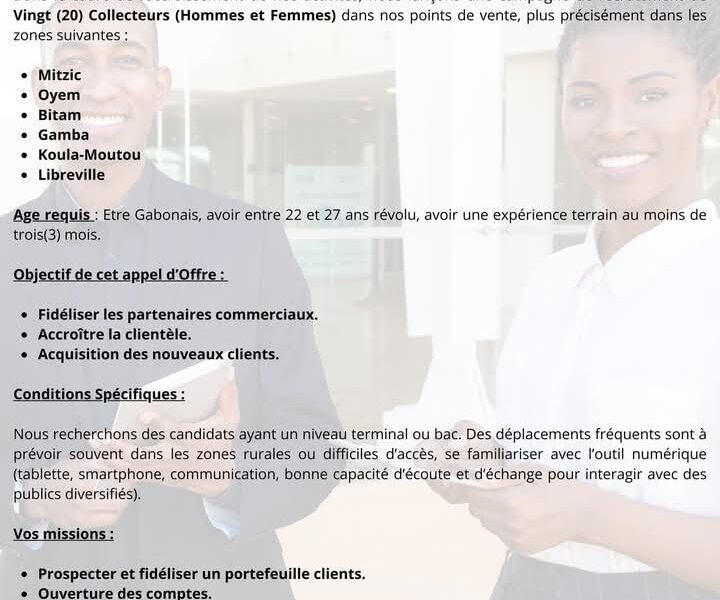 EDG S.A recrute des Collecteurs (H/F)