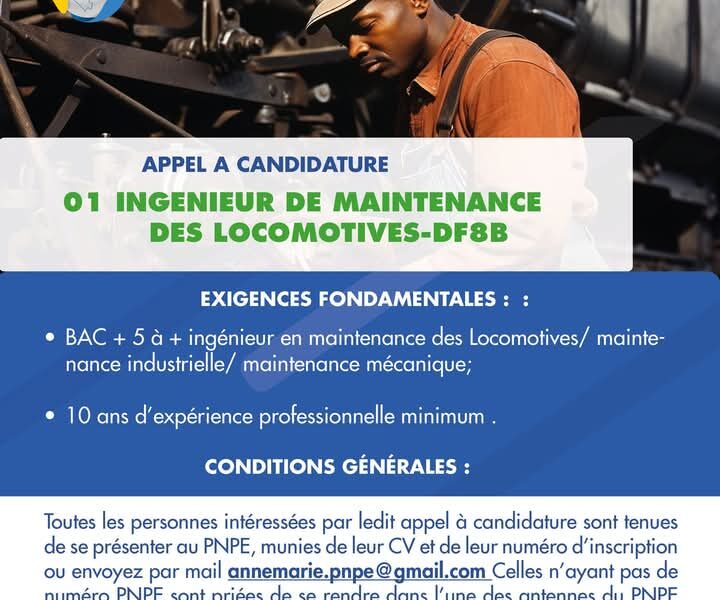 Ingénieur maintenance de locomotive-DF8B