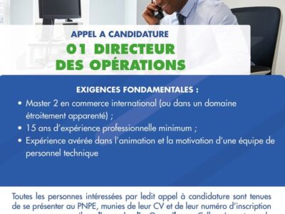 01 Directeur des Opérations