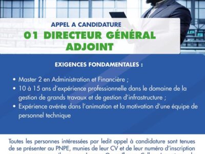 01 Directeur Général Adjoint