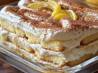 Tiramisu au Citron : Un Nuage de Fraîcheur