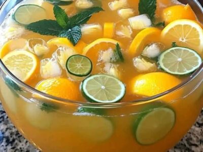 Punch tropical à l'ananas et à la limonade 😍😋❣️ 🍂