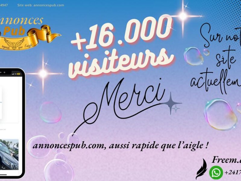 Merci +16.000 visiteurs