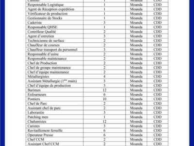 L’Antenne Régionale de l’Ogooué Maritime à Port-Gentil et le bureau local de Moanda du PNPE recherchent