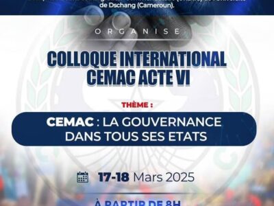 Colloque International CEMAC