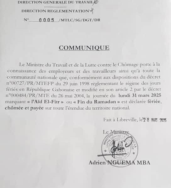 Lundi 31 mars 2025, fériée, chômée et payée