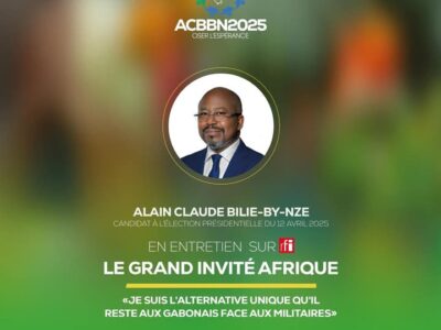 Le Premier ministre Alain Claude Bilie-By-Nze ce soir sur RFI