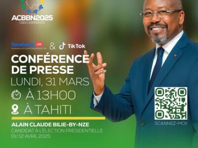 Conférence de presse aujourd'hui