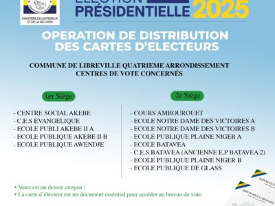 Distribution de Cartes d'électeurs dès le 02 avril 2025