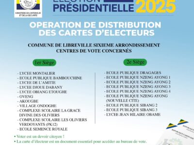 Distribution de Cartes d'électeurs dès le 02 avril 2025
