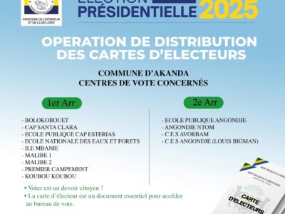 Distribution de Cartes d'électeurs dès le 02 avril 2025