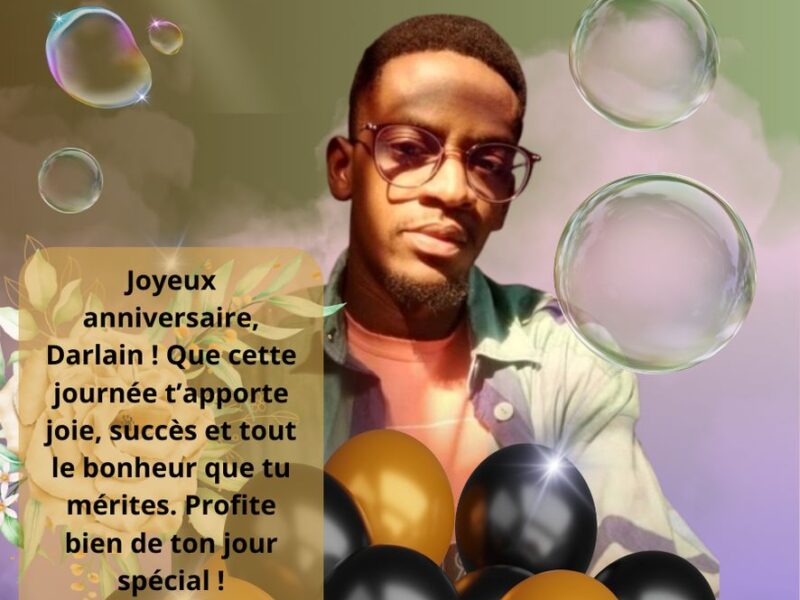 Joyeux anniversaire Darlain !