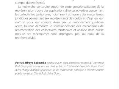 La représentation des collectivités territoriales