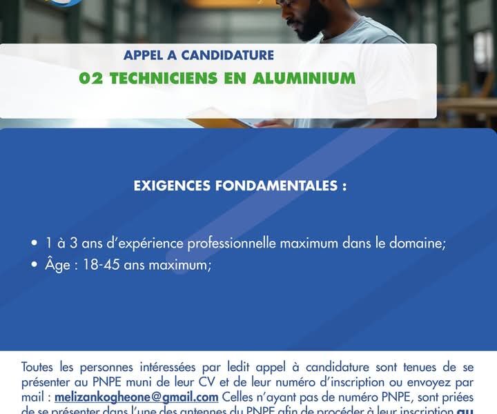 02 Techniciens en Aluminium