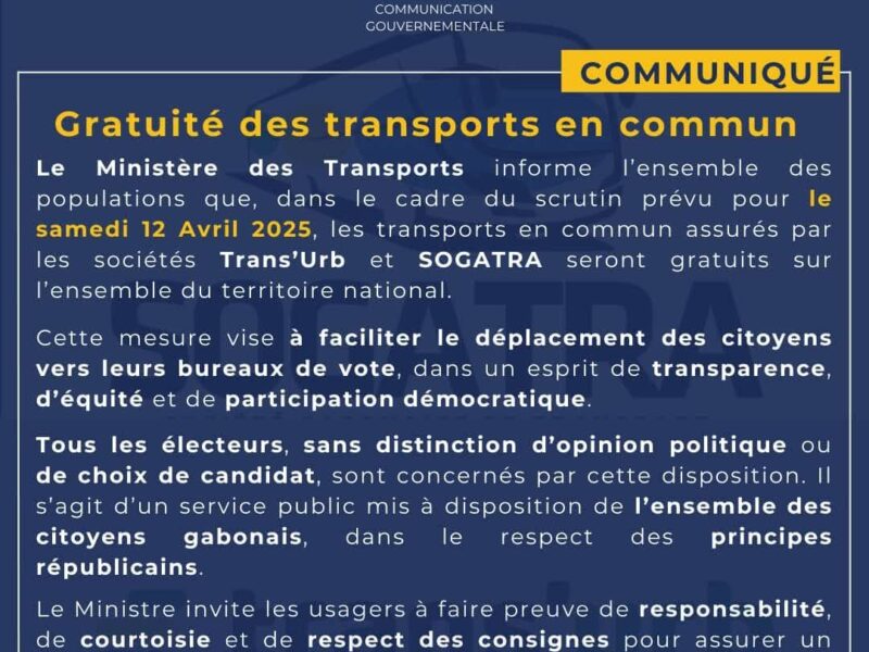 Gratuité des transports en commun