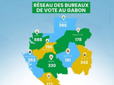 Nombre de bureaux de vote au Gabon
