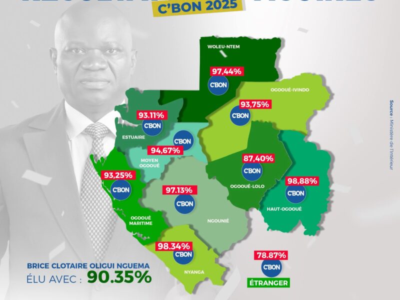 Résultats provisoires par province 🔥🇬🇦
