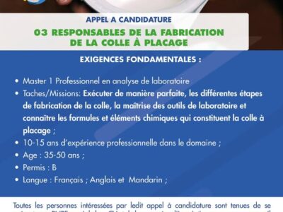 03 Responsables de la Fabrication de la colle à Placage