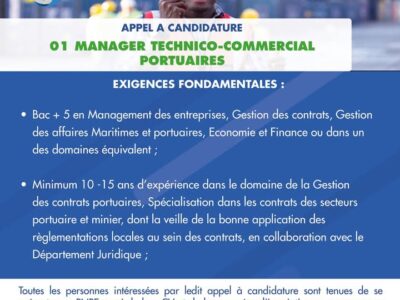 01 Manager Technico-commercial Portuaires