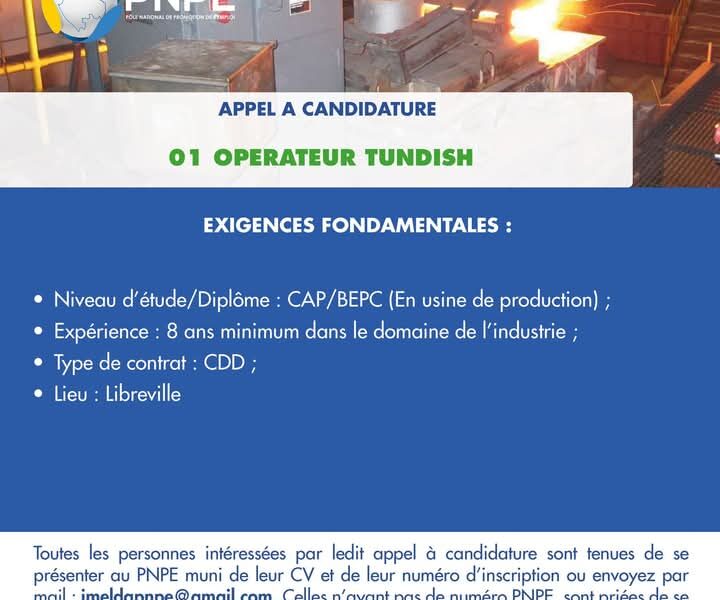 01 opérateur Tundish