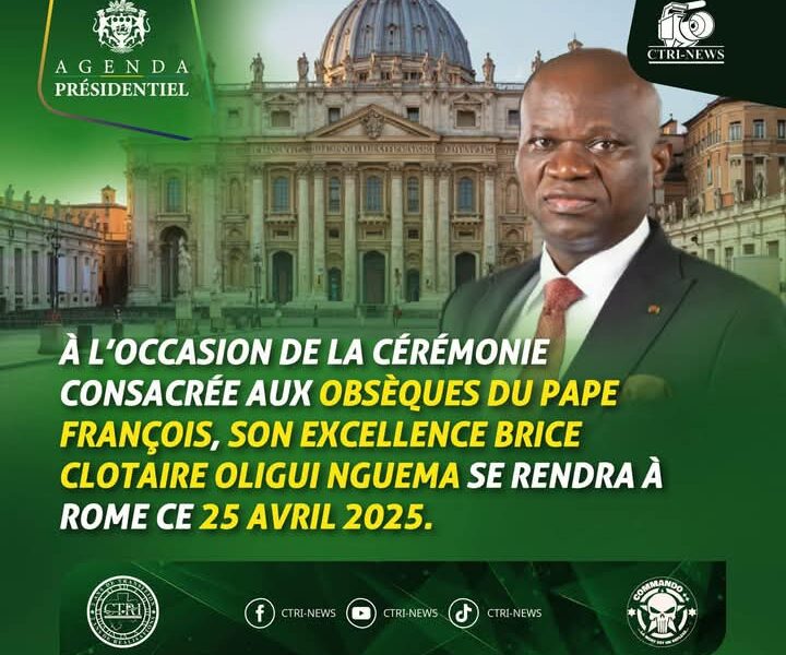 Obsèques du Pape François : Brice Clotaire Oligui Nguema présent