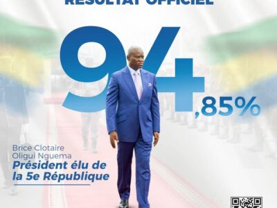 Brice Clotaire Oligui Nguema proclamé président élu