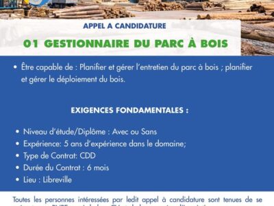 01 Gestionnaire du Parc à Bois