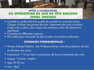 05 Operateurs de Scie de Tête Ruilong China Jinzhou