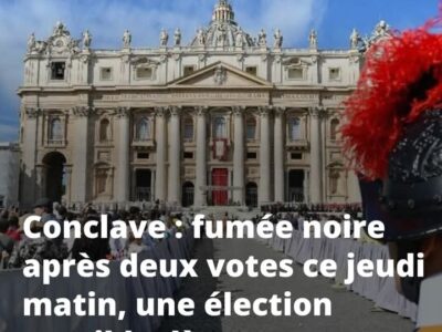 Élection du Pape: deuxième fumée noire