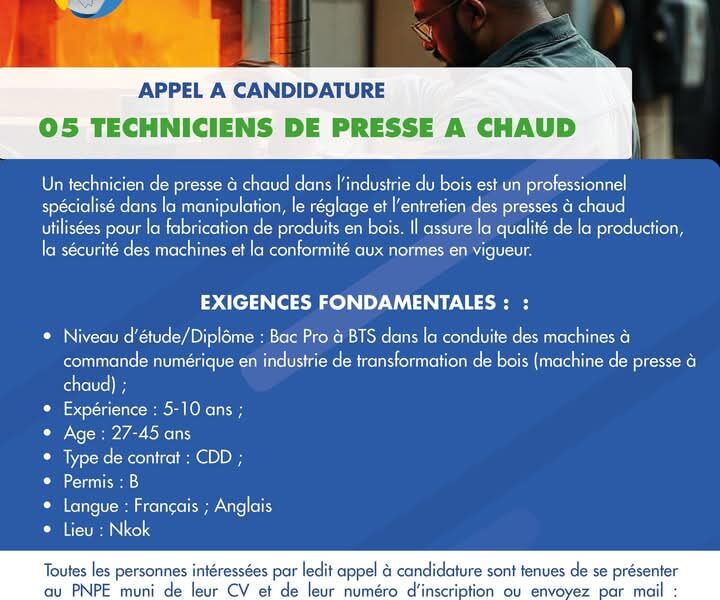 05 Techniciens de Presse à Chaud