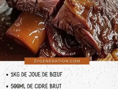 Joue de bœuf au cidre