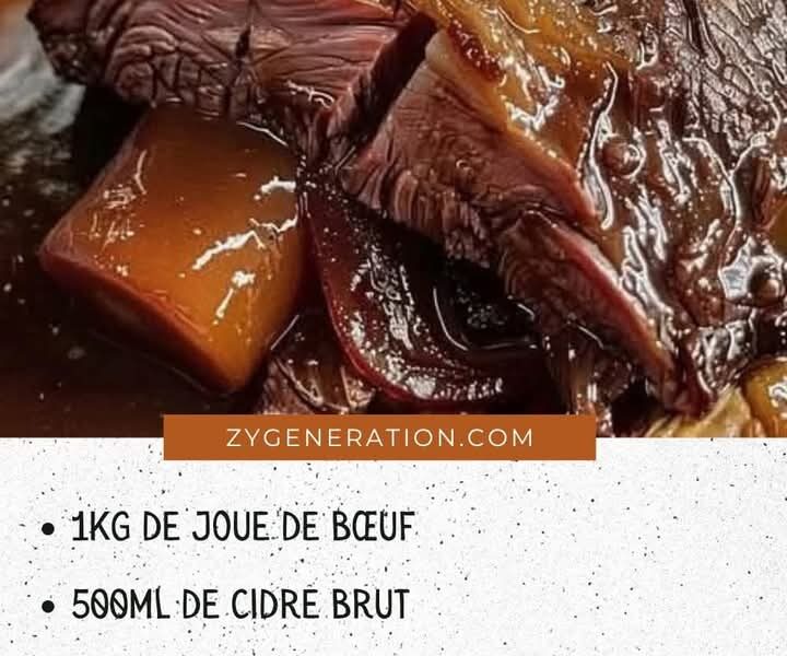 Joue de bœuf au cidre