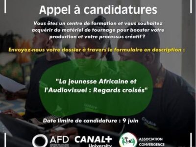 📣 Appel à candidatures | La jeunesse Africaine et l’Audiovisuel : Regards croisés