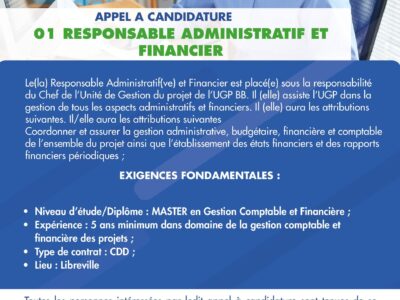 01 Responsable Administratif et Financier