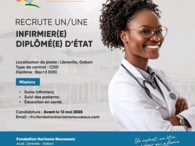 01 Un(e) Infirmier(e) Diplômée d'Etat