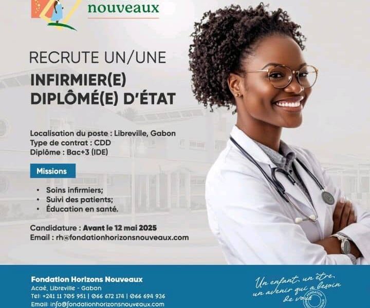 01 Un(e) Infirmier(e) Diplômée d'Etat