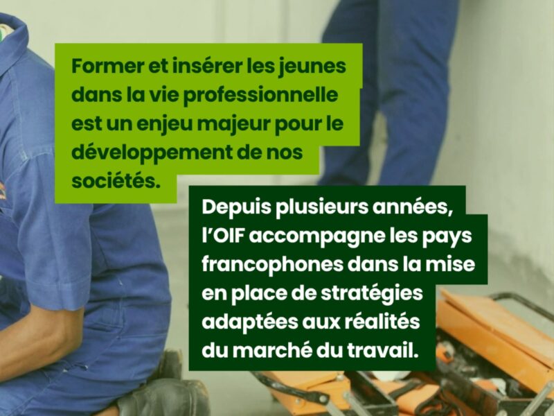L'OIF soutien l'insertion professionnelle des jeunes