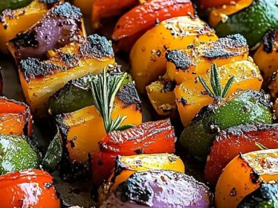 Brochettes de Légumes Grillés 🧄