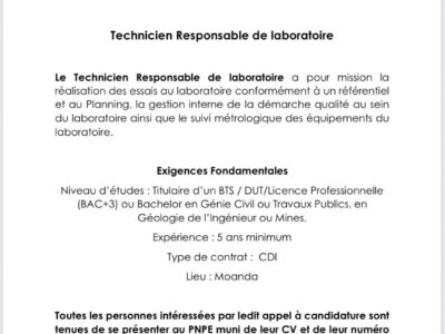 Appel à candidatures