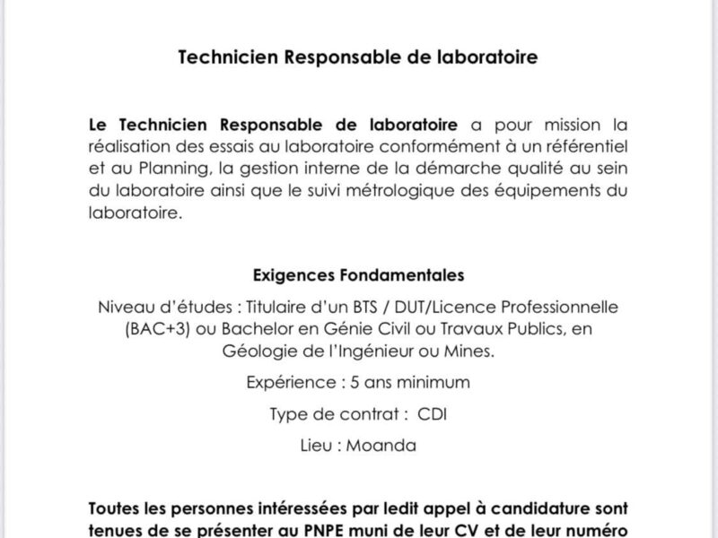 Appel à candidatures