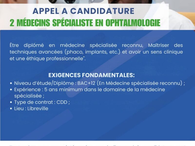Médecins spécialistes Dentiste, Ophtalmologue et Optométriste