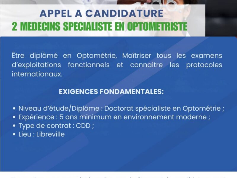Médecins spécialistes Dentiste, Ophtalmologue et Optométriste